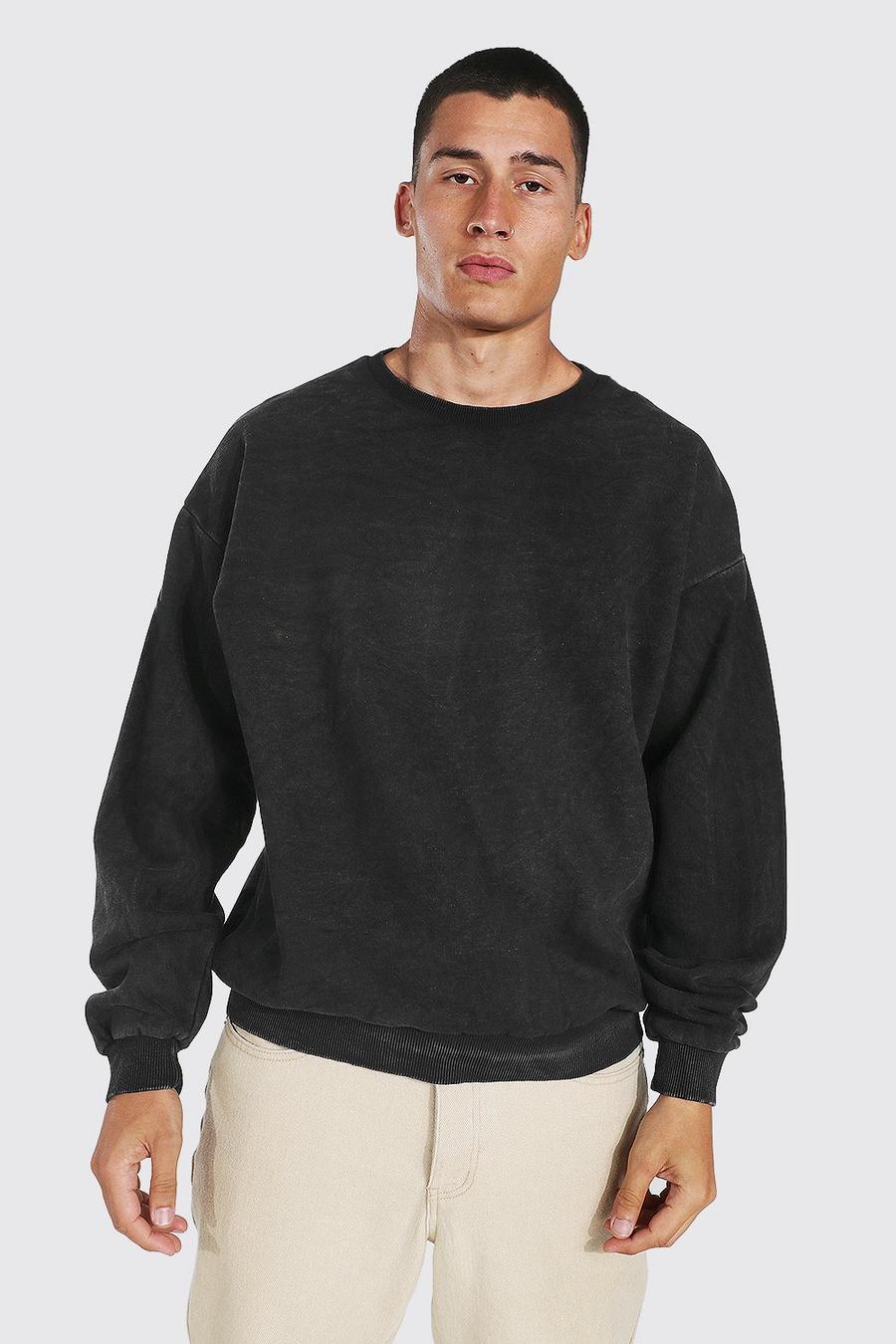 【LANDS' END】over size crew neck sweat
